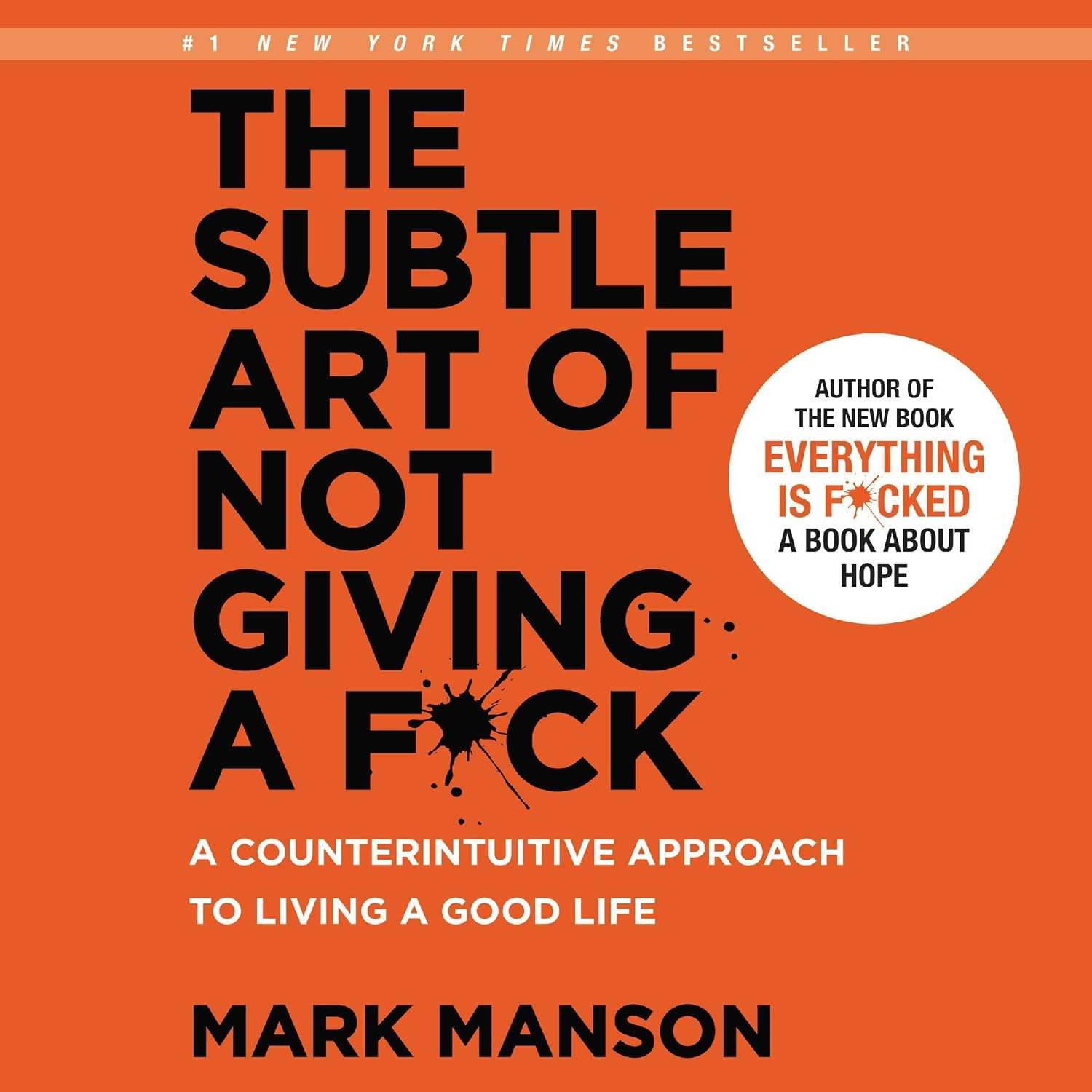 Cover for The Subtle Art of Not Giving a Fuck